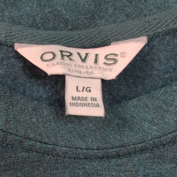 Orvis Teal Women's Sweatshirt - Picture 9 of 9